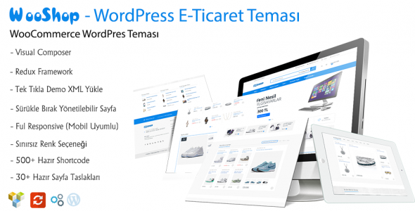 WooShop -  WordPress E-Ticaret Teması