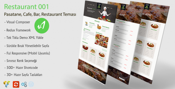 Green  - Wordpress Restaurant Teması