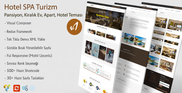 Hotel SPA WordPress Hotel Teması
