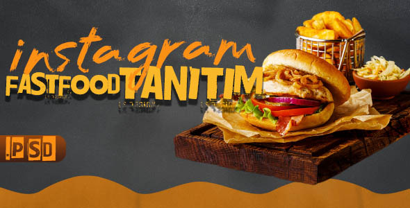 PSD Banner - Fast Food Tanıtım Paketi