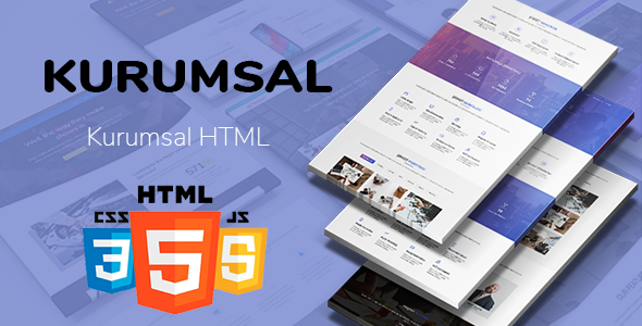 Kurumsal - Mavi HTML & CSS Template