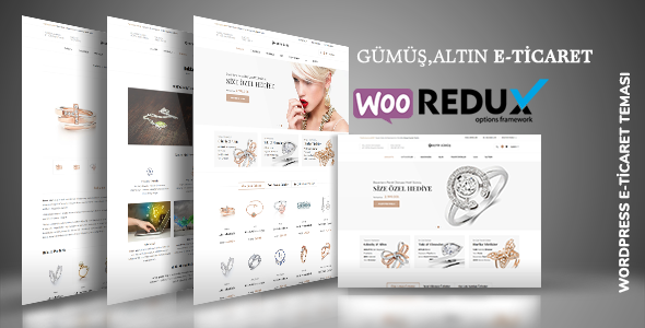 Motif Gümüş - Takı Shop E-Ticaret WordPress Teması