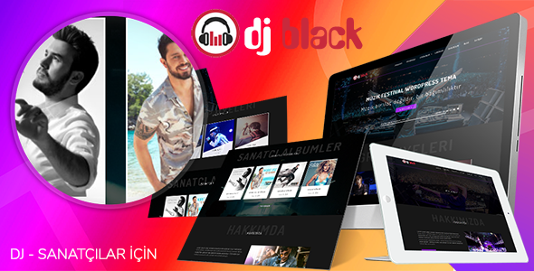 Black DJ - Sanatçı, Müzisyen WordPress Teması