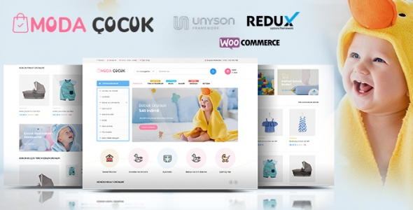 Moda Çocuk - WordPress Çocuk Ürünleri Satış Teması