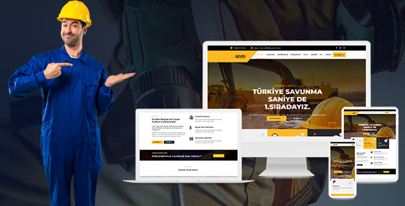 Güven II - WordPress Responsive İnşaat Teması