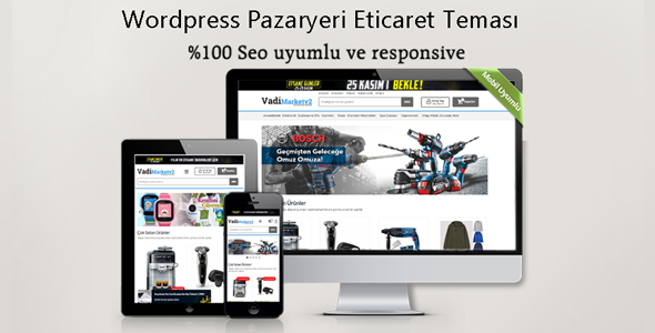 VadiMarketv2 - WordPress Pazaryeri Teması