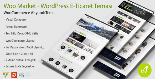 WooMarket -  WordPress E-Ticaret Teması