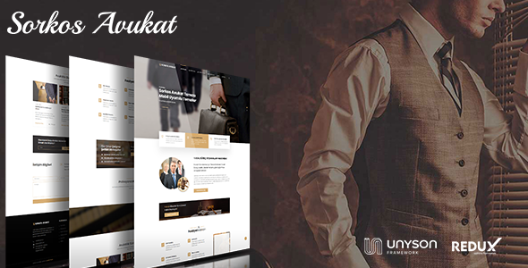 Sorkos Avukat - WordPress Tek Sayfa Avukat Teması 