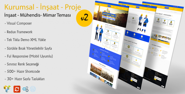 İnşaatv2 - WordPress İnşaat Teması