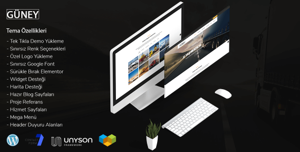 Güney - WordPress Evden Eve Nakliyat Teması