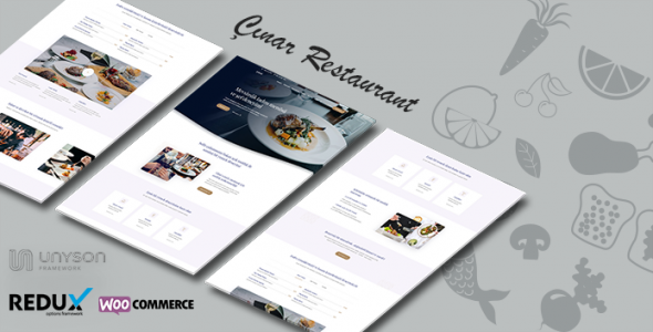 Çınar - WordPress Tek Sayfa Restaurant Teması