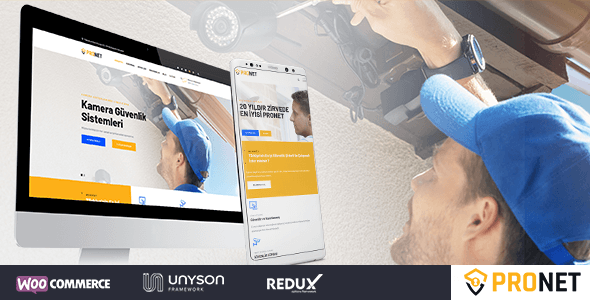 Pronet - WordPress Kamera Güvenlik Sistemleri Tema