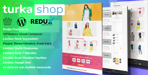 Turka Shop - WordPress E-Ticaret Alışveriş Teması