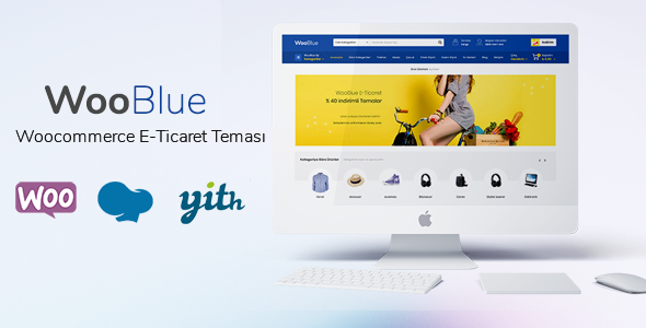 Woo Blue - WordPress WooCommerce E-Ticaret Teması