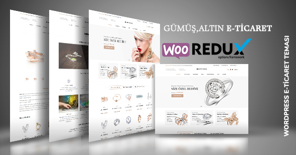 Motif Gümüş - Takı Shop E-Ticaret WordPress Teması