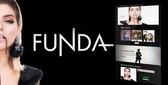 Sanatçı, Müzik Web Sitesi Teması by Funda