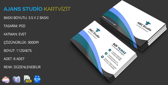 Ajans Kartvizit - Reklam Ajansı Kartvizit Örneği